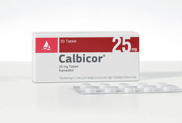CALBICOR 25 MG 30 TABLET CALBICOR 25 MG 30 TABLET Kullanma Talimatı - Nasıl kullanılır - Ne için kullanılır - Kullanmadan önce dikkat edilmesi gerekenler - Yan Etkileri - Fiyatı - Saklanması