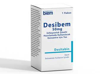 DESIBEM 50 MG INFUZYONLUK COZELTI HAZIRLAMADA KULLANILACAK KONSANTRE ICIN TOZ (1 FLAKON) DESIBEM 50 MG INFUZYONLUK COZELTI HAZIRLAMADA KULLANILACAK KONSANTRE ICIN TOZ (1 FLAKON) Kullanma Talimatı - Nasıl kullanılır - Ne için kullanılır - Kullanmadan önce dikkat edilmesi gerekenler - Yan Etkileri - Fiyatı - Saklanması