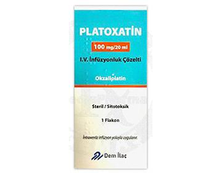 PLATOXATIN 100 MG / 20 ML I.V. INFUZYONLUK COZELTI