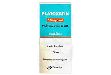 PLATOXATIN 100 MG / 20 ML I.V. INFUZYONLUK COZELTI PLATOXATIN 100 MG / 20 ML I.V. INFUZYONLUK COZELTI Kullanma Talimatı - Nasıl kullanılır - Ne için kullanılır - Kullanmadan önce dikkat edilmesi gerekenler - Yan Etkileri - Fiyatı - Saklanması
