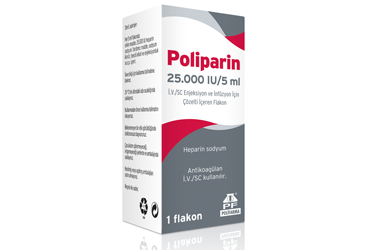 POLIPARIN 25000 IU/5 ML IV/SC ENJEKSIYON VE INFUZYON ICIN COZELTI ICEREN 1 FLAKON Kullanma Talimatı - Nasıl kullanılır - Ne için kullanılır - Kullanmadan önce dikkat edilmesi gerekenler - Yan Etkileri - Fiyatı - Saklanması
