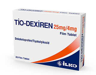 TIO-DEXIREN 25 MG/4 MG 20 FILM TABLET