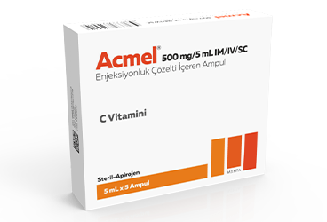ACMEL 500 MG/5 ML IM/IV/SC ENJEKSIYONLUK COZELTI (5 ADET) ACMEL 500 MG/5 ML IM/IV/SC ENJEKSIYONLUK COZELTI (5 ADET) Kullanma Talimatı - Nasıl kullanılır - Ne için kullanılır - Kullanmadan önce dikkat edilmesi gerekenler - Yan Etkileri - Fiyatı - Saklanması