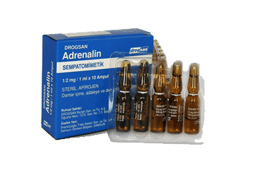 ADRENALIN 0,5 MG/ 1 ML ENJEKSIYONLUK COZELTI, 10 AMPUL Kullanma Talimatı - Nasıl kullanılır - Ne için kullanılır - Kullanmadan önce dikkat edilmesi gerekenler - Yan Etkileri - Fiyatı - Saklanması