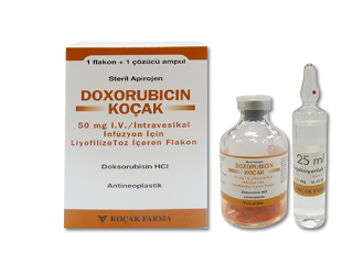 DOXORUBICIN KOCAK 50 MG IV/INTRAVESIKAL INFUZYON ICIN LIYOFILIZE TOZ ICEREN 1 FLK+1 AMP