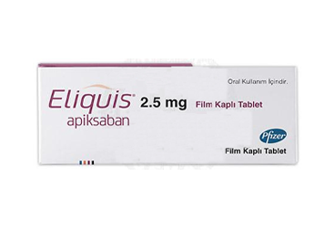 ELIQUIS 2,5 MG 10 FILM KAPLI TABLET ELIQUIS 2,5 MG 10 FILM KAPLI TABLET Kullanma Talimatı - Nasıl kullanılır - Ne için kullanılır - Kullanmadan önce dikkat edilmesi gerekenler - Yan Etkileri - Fiyatı - Saklanması