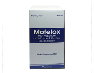 MOFELOX 400 MG/250 ML I.V. INFUZYONLUK COZELTI ( 1 ADET)