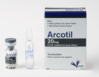 ARCOTIL 20 MG IV/IM LIYOFILIZE TOZ ICEREN FALAKON (1 FLAKON+1 COZUCU AMPUL)