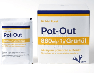 POT-OUT 880 MG / 1 G GRANUL (20 ADET)