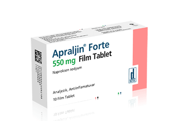 APRALJIN FORTE 550 MG 10 FILM TABLET Kullanma Talimatı - Nasıl kullanılır - Ne için kullanılır - Kullanmadan önce dikkat edilmesi gerekenler - Yan Etkileri - Fiyatı - Saklanması