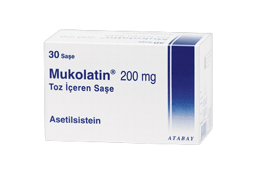 MUKOLATIN 200 MG 30 SASE Kullanma Talimatı - Nasıl kullanılır - Ne için kullanılır - Kullanmadan önce dikkat edilmesi gerekenler - Yan Etkileri - Fiyatı - Saklanması