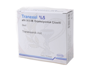 TRANEXEL %5 A/H IV/IM ENJEKSIYONLUK COZELTI (10 AMPUL)