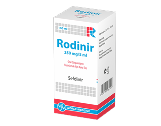 RODINIR 250 MG/5 ML ORAL SUSPANSIYON HAZIRLAMAK ICIN KURU TOZ, 100 ML