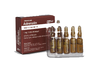 ADRENALIN 1 MG/ 1 ML ENJEKSIYONLUK COZELTI, 10 AMPUL