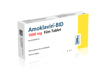 AMOKLAVIN BID 1000 MG 14 FILM TABLET AMOKLAVIN BID 1000 MG 14 FILM TABLET Kullanma Talimatı - Nasıl kullanılır - Ne için kullanılır - Kullanmadan önce dikkat edilmesi gerekenler - Yan Etkileri - Fiyatı - Saklanması