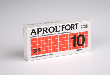 APROL FORT 550 MG FILM KAPLI TABLET (20 TABLET) APROL FORT 550 MG FILM KAPLI TABLET (20 TABLET) Kullanma Talimatı - Nasıl kullanılır - Ne için kullanılır - Kullanmadan önce dikkat edilmesi gerekenler - Yan Etkileri - Fiyatı - Saklanması