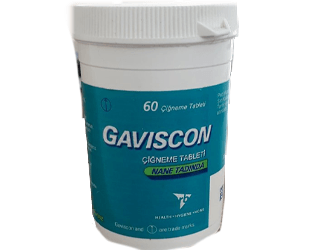 GAVISCON 500 MG / 267 MG / 160 MG CIGNEME TABLETI (60 TABLET)
