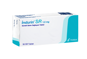 INDURIN SR 1,5 MG SUREKLI SALIM SAGLAYAN 30 FILM KAPLI TABLET INDURIN SR 1,5 MG SUREKLI SALIM SAGLAYAN 30 FILM KAPLI TABLET Kullanma Talimatı - Nasıl kullanılır - Ne için kullanılır - Kullanmadan önce dikkat edilmesi gerekenler - Yan Etkileri - Fiyatı - Saklanması