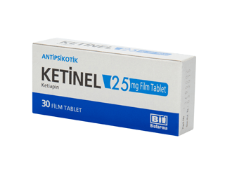 KETINEL 25 MG 30 FILM TABLET