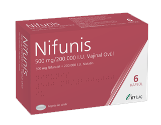 NIFUNIS 500 MG/200.000 I.U. VAJINAL OVUL
