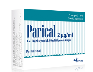 PARICAL 2 MCG/ML IV ENJEKSIYONLUK COZELTI ICEREN AMPUL 1 ML 5 AMPUL