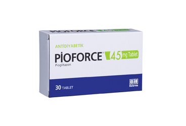 PIOFORCE 45 MG 30 TABLET Kullanma Talimatı - Nasıl kullanılır - Ne için kullanılır - Kullanmadan önce dikkat edilmesi gerekenler - Yan Etkileri - Fiyatı - Saklanması