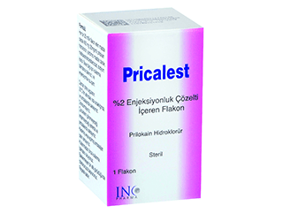 PRICALEST %2 ENJEKSIYONLUK COZELTI ICEREN 1 FLAKON