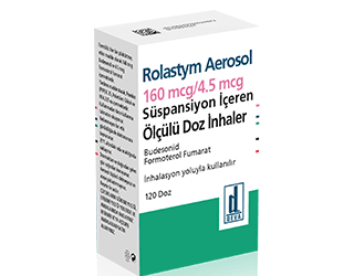 ROLASTYM AEROSOL 160 MCG/4,5 MCG OLCULU 60 DOZ INHALER