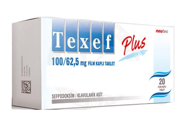 TEXEF PLUS 100/62,5 MG 20 FILM KAPLI TABLET Kullanma Talimatı - Nasıl kullanılır - Ne için kullanılır - Kullanmadan önce dikkat edilmesi gerekenler - Yan Etkileri - Fiyatı - Saklanması