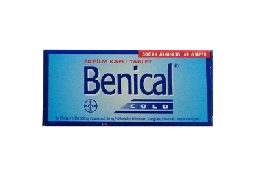 BENICAL COLD 20 FILM TABLET Kullanma Talimatı - Nasıl kullanılır - Ne için kullanılır - Kullanmadan önce dikkat edilmesi gerekenler - Yan Etkileri - Fiyatı - Saklanması