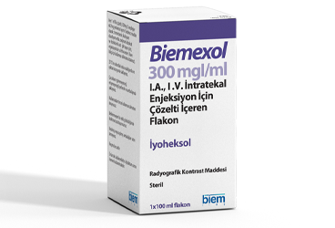 BIEMEXOL 300 MGI/ML IA, IV, INTRATEKAL ENJEKSIYON ICIN COZELTI ICEREN 100 ML 1 FLAKON