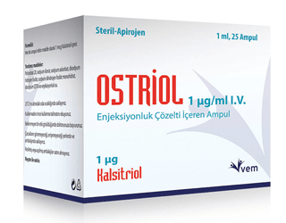 OSTRIOL 1 MCG/ML IV 1 MLX 25 AMPUL/KUTU