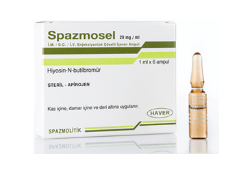 SPAZMOSEL 20 MG/ML IM/IV/SC ENJEKSIYONLUK COZELTI ICEREN AMPUL SPAZMOSEL 20 MG/ML IM/IV/SC ENJEKSIYONLUK COZELTI ICEREN AMPUL Kullanma Talimatı - Nasıl kullanılır - Ne için kullanılır - Kullanmadan önce dikkat edilmesi gerekenler - Yan Etkileri - Fiyatı - Saklanması