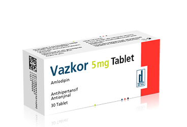 VAZKOR 5 MG 30 TABLET VAZKOR 5 MG 30 TABLET Kullanma Talimatı - Nasıl kullanılır - Ne için kullanılır - Kullanmadan önce dikkat edilmesi gerekenler - Yan Etkileri - Fiyatı - Saklanması
