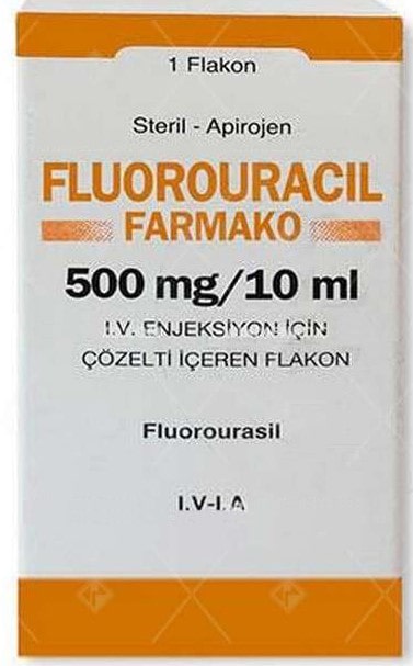 FLUOROURACIL-FARMAKO 500 MG/10 ML IV ENJ. COZ. ICIN FLAKON Kullanma Talimatı - Nasıl kullanılır - Ne için kullanılır - Kullanmadan önce dikkat edilmesi gerekenler - Yan Etkileri - Fiyatı - Saklanması