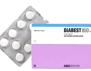 DIABEST 850 MG FILM TABLET (100 FILM TABLET)